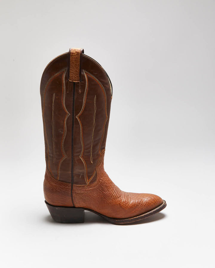 Vintage G.E. Leather Cowboy Boots - UK6