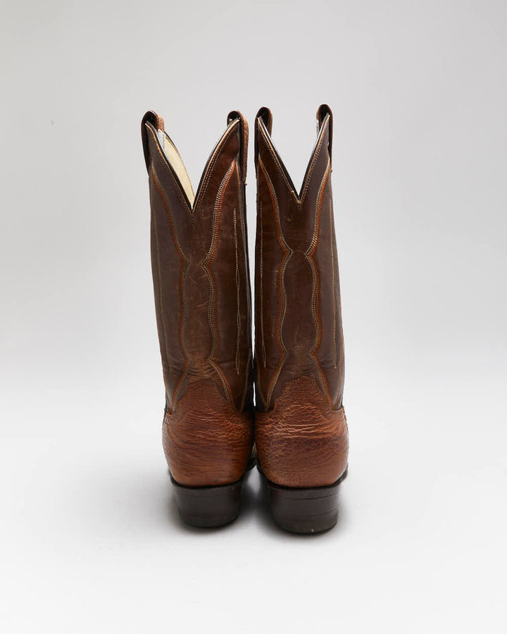 Vintage G.E. Leather Cowboy Boots - UK6