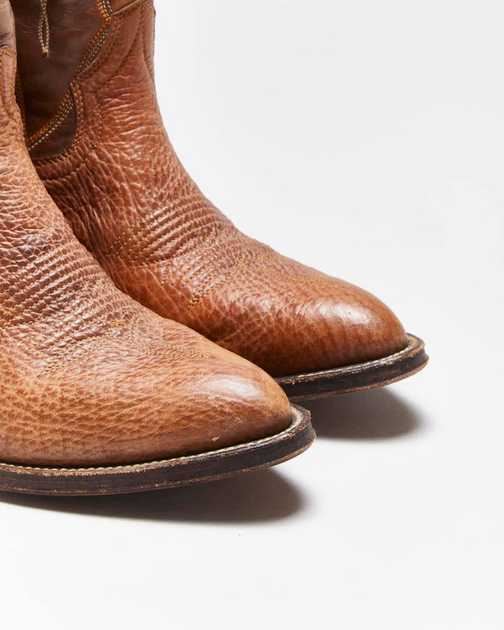 Vintage G.E. Leather Cowboy Boots - UK6