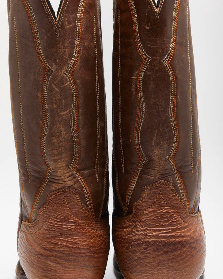 Vintage G.E. Leather Cowboy Boots - UK6