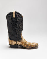 Vintage Dan Post Snakeskin Cowboy Boots - UK8