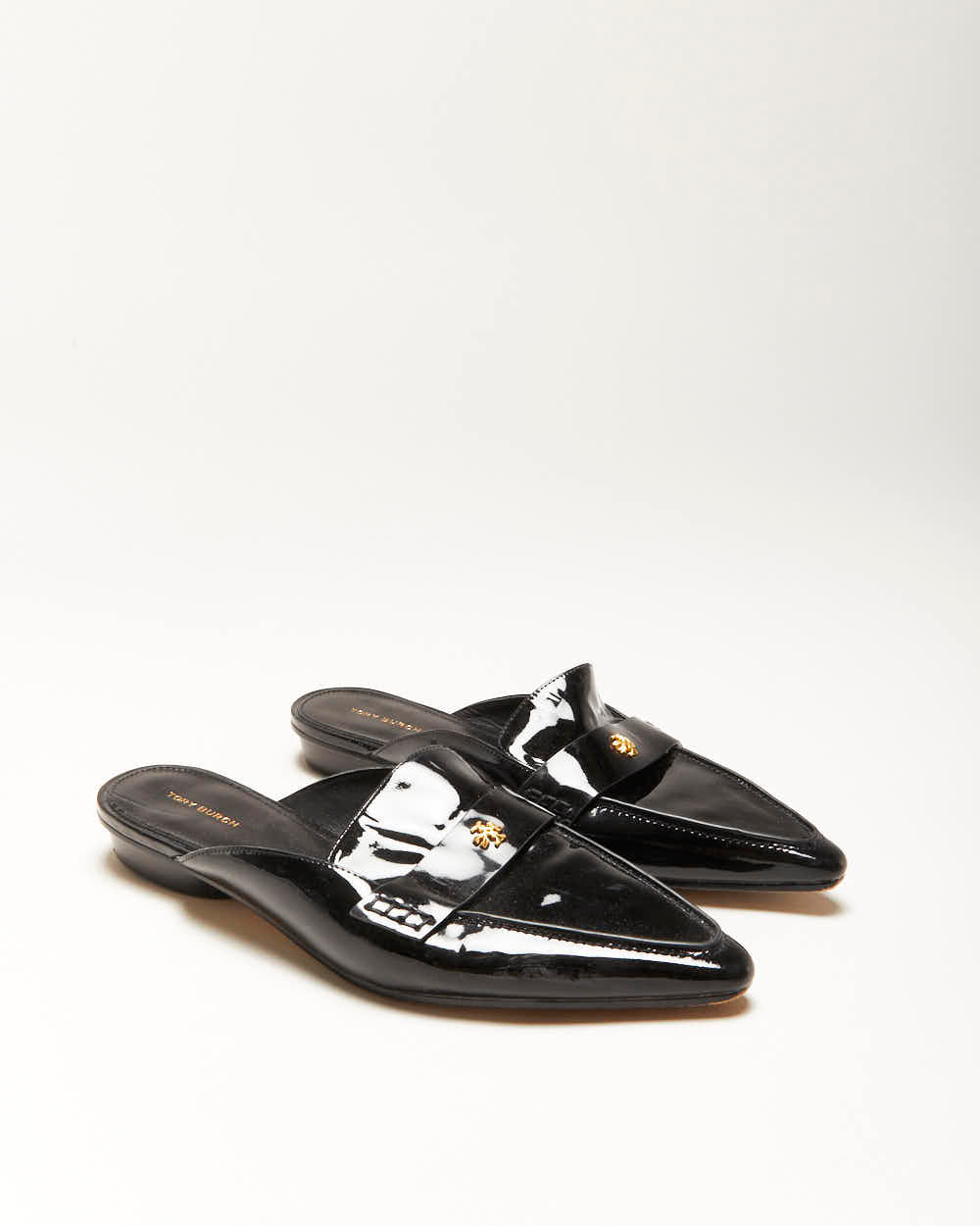 Tory Burch Point Toe Backless Loafers - UK6