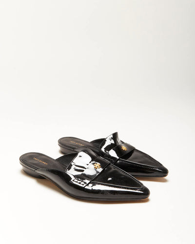 Tory Burch Point Toe Backless Loafers - UK6