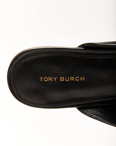 Tory Burch Point Toe Backless Loafers - UK6