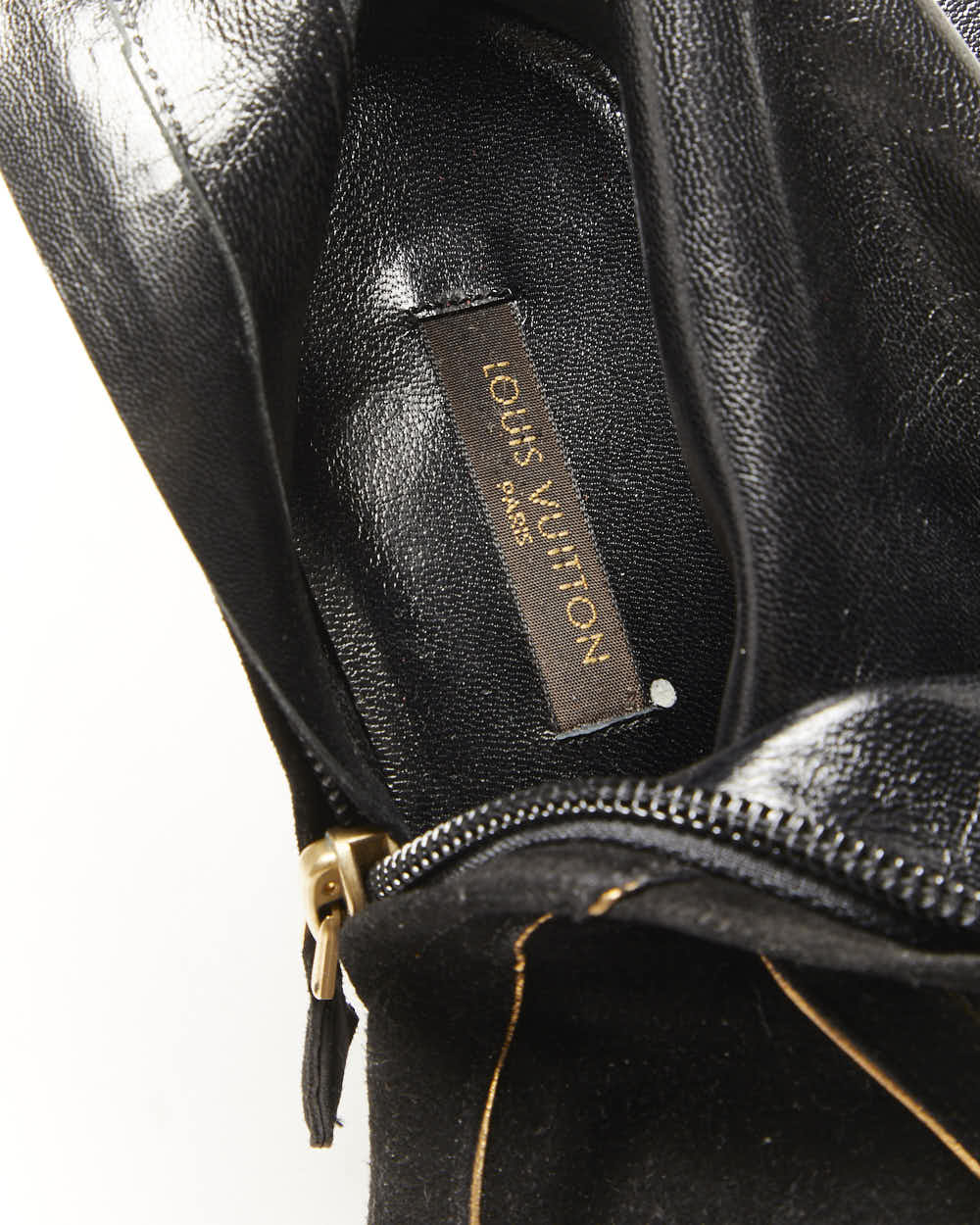 Louis Vuitton Suede Heel Ankle Boots - UK4.5