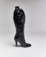 Vintage Dolce &amp; Gabbana Patent High Heel Boots - UK4