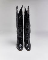 Vintage Dolce &amp; Gabbana Patent High Heel Boots - UK4