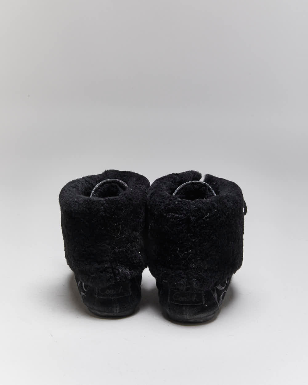 Vintage Y2k 00s Coach Monogram Moccasin Boots - UK5