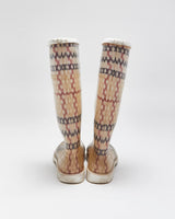 Vintage Y2K 00s Burberry Nova Check Women's Mid Calf Wellington Boots - UK3