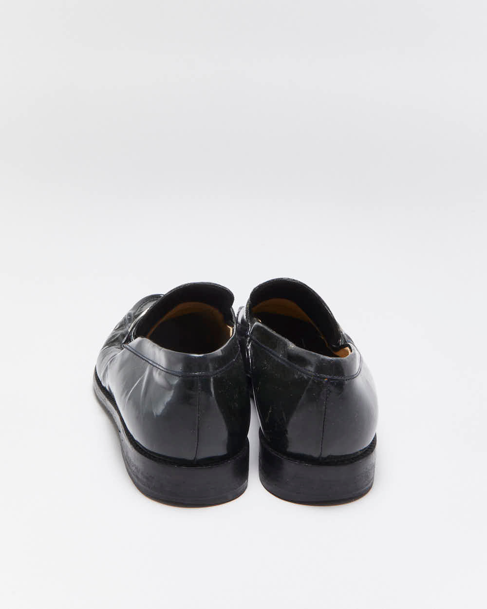Vintage Y2K 00s Gucci Tom Ford Women's Green Patent Leather G Loafers - UK4