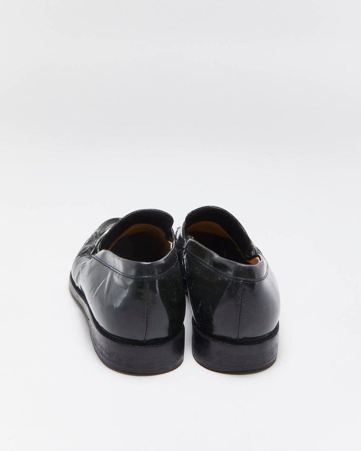 Vintage Y2K 00s Gucci Tom Ford Women's Green Patent Leather G Loafers - UK4