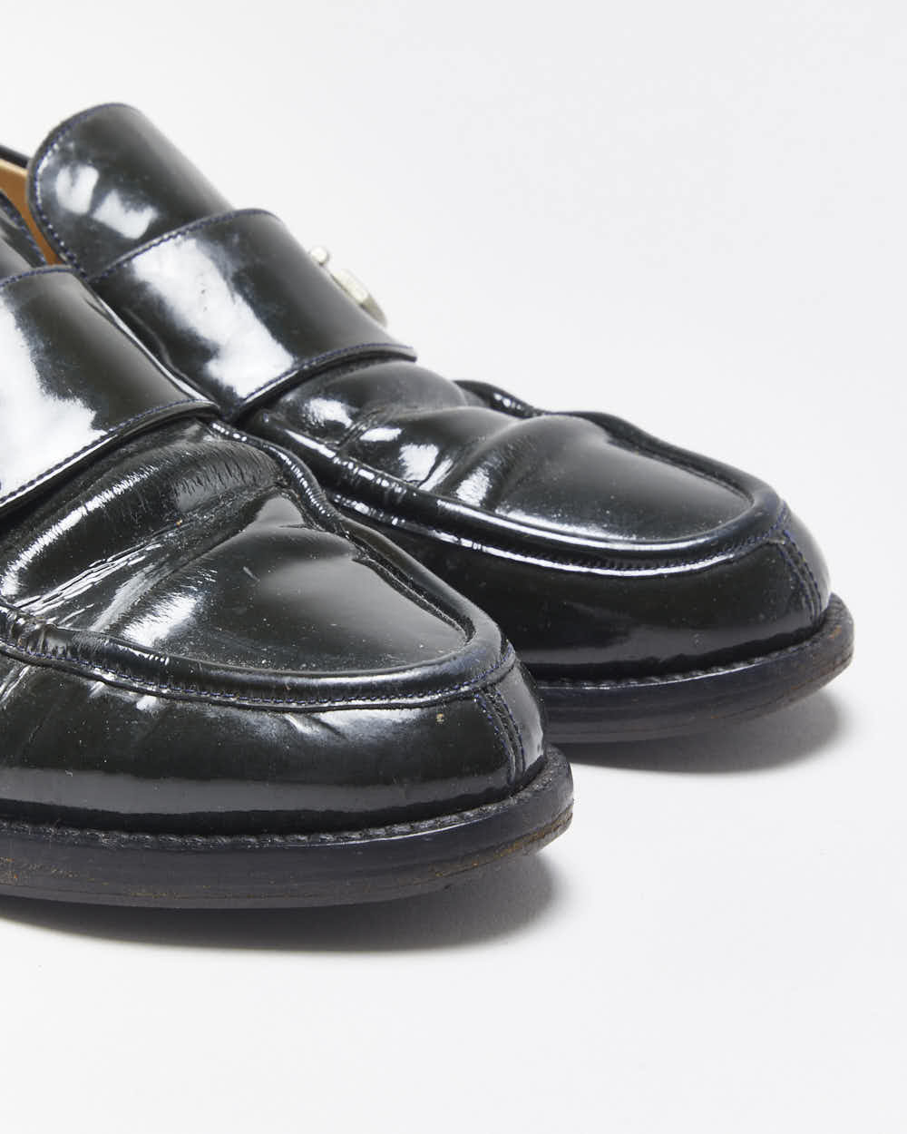 Vintage Y2K 00s Gucci Tom Ford Women's Green Patent Leather G Loafers - UK4