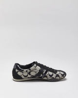 Vintage Y2K 00s Coach Katelyn Signature Monogram Canvas Leather Women's Low Top Trainers - UK6