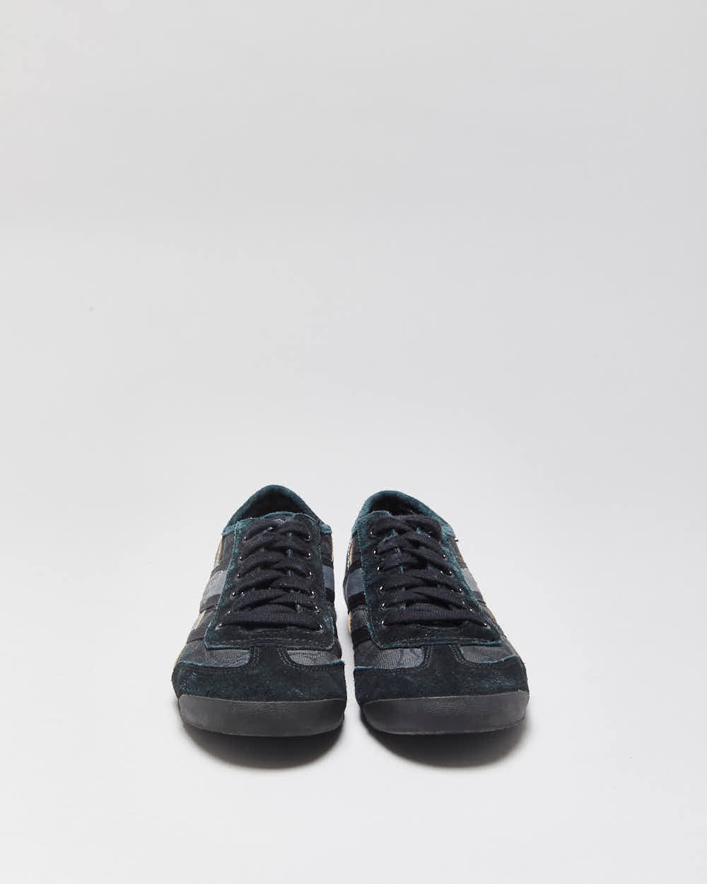 Vintage Coach Yolanda Signature Monogram Canvas Suede Women's Low Top Trainers - UK6.5