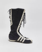 Vintage 2004 Y2K Adidas Originals Santos Leather High-Top Boxing Boots - UK7.5