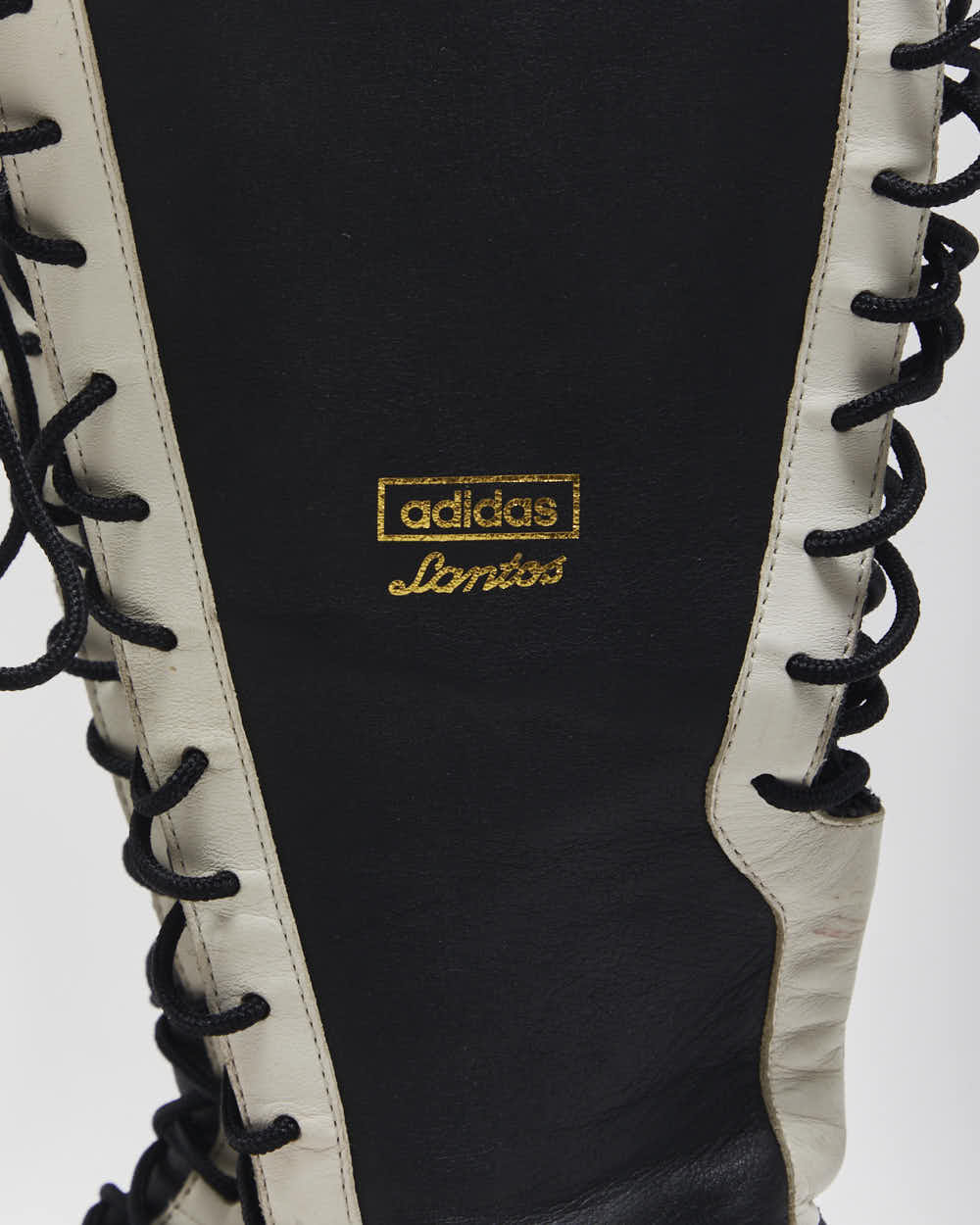 Vintage 2004 Y2K Adidas Originals Santos Leather High-Top Boxing Boots - UK7.5