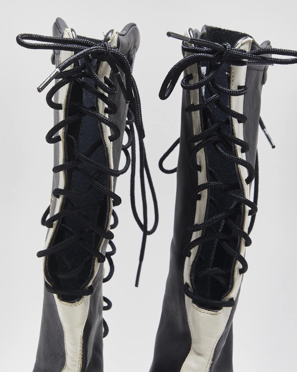 Vintage 2004 Y2K Adidas Originals Santos Leather High-Top Boxing Boots - UK7.5