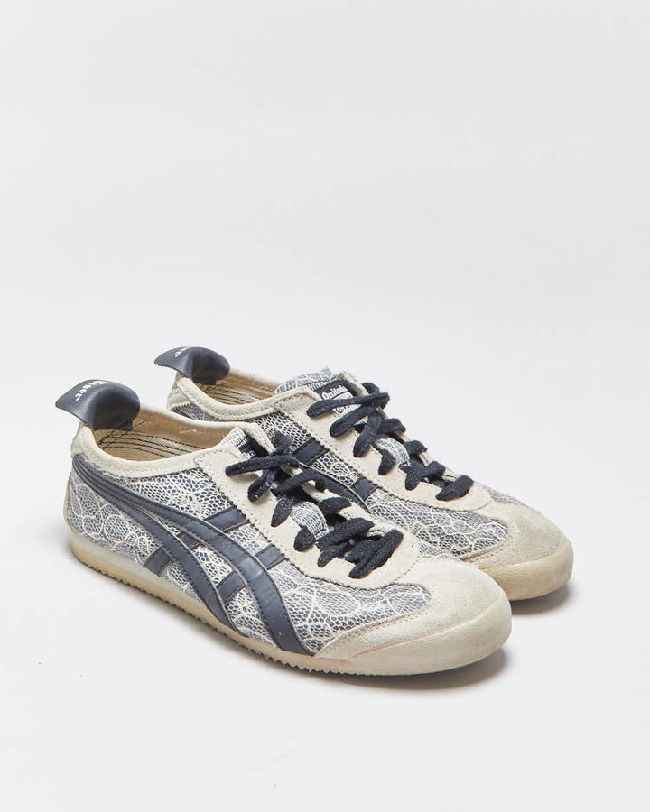 Vintage Onitsuka Tiger Suede/Leather Patterned HL474 Mexico 66 Trainers - UK6