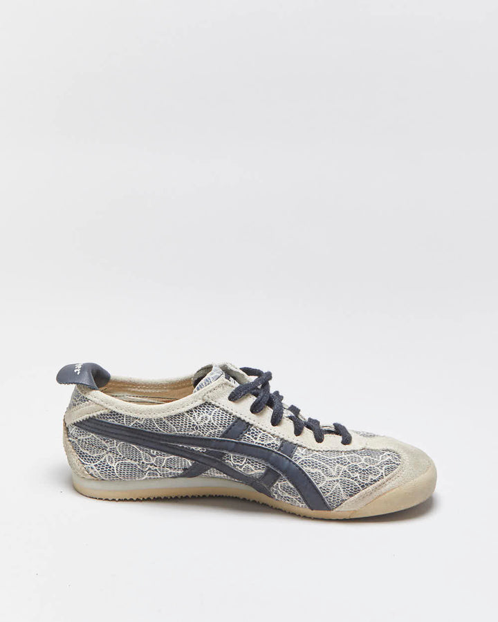 Vintage Onitsuka Tiger Suede/Leather Patterned HL474 Mexico 66 Trainers - UK6