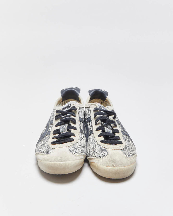 Vintage Onitsuka Tiger Suede/Leather Patterned HL474 Mexico 66 Trainers - UK6