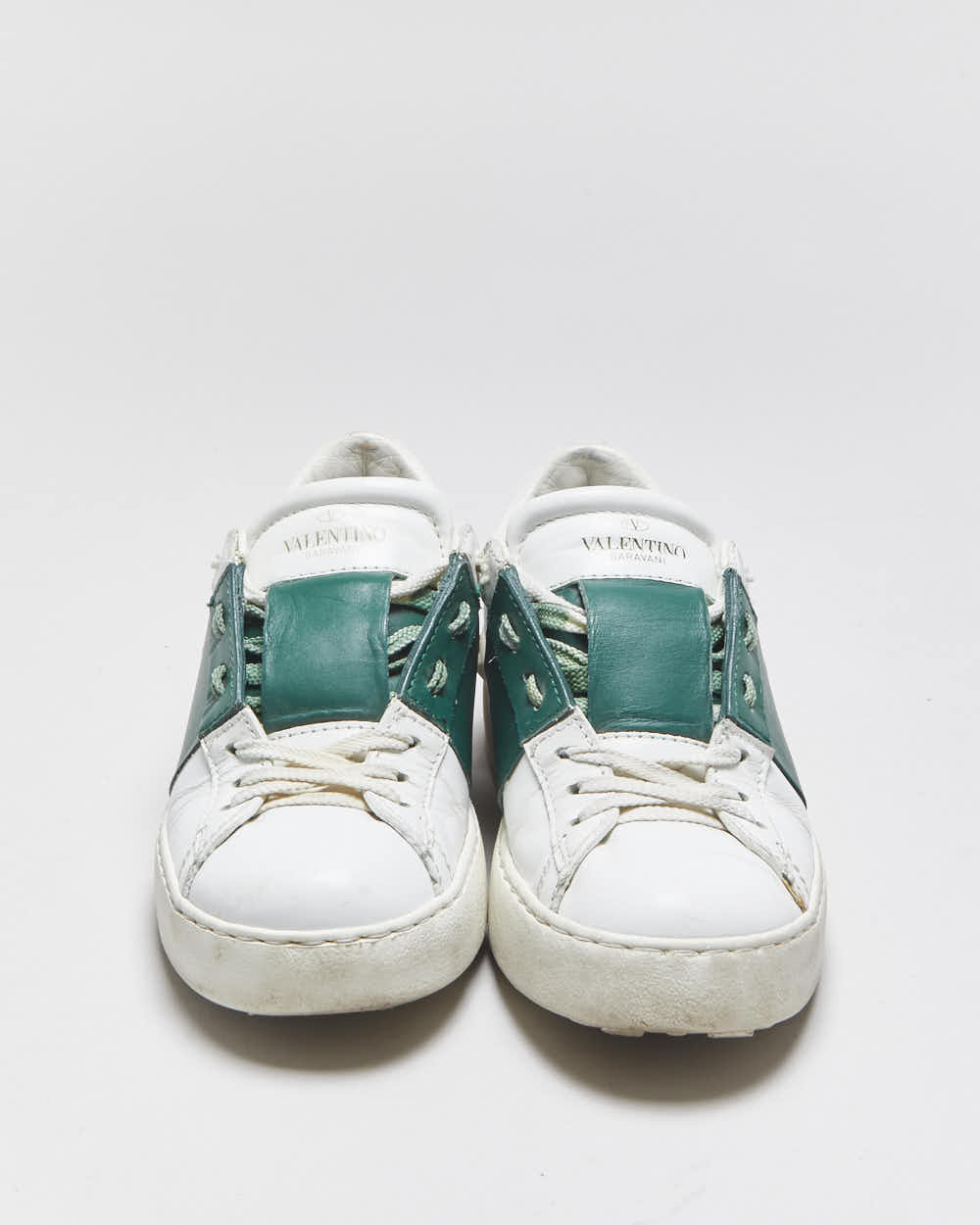 2020 Valentino Open Rockstud Women's Calfskin leather Low Top Trainers - UK2