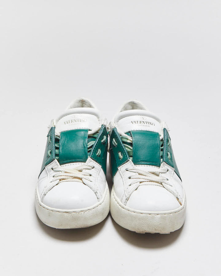 2020 Valentino Open Rockstud Women's Calfskin leather Low Top Trainers - UK2