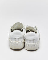 2020 Valentino Open Rockstud Women's Calfskin leather Low Top Trainers - UK2