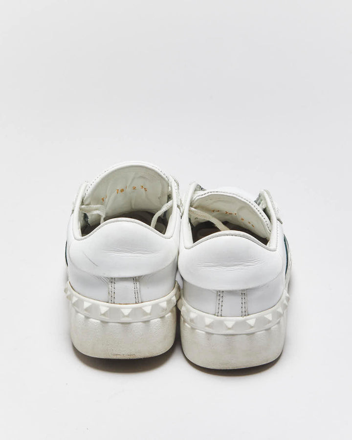 2020 Valentino Open Rockstud Women's Calfskin leather Low Top Trainers - UK2