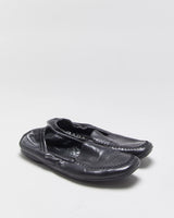 Vintage Y2K 00s Prada Women's Calfskin Leather Slip On Scrunch Loafers - UK3