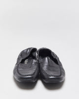 Vintage Y2K 00s Prada Women's Calfskin Leather Slip On Scrunch Loafers - UK3