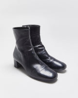 Vintage Y2K 00s Prada Women's Leather Low Heel Ankle Boots - UK3.5