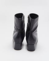 Vintage Y2K 00s Prada Women's Leather Low Heel Ankle Boots - UK3.5