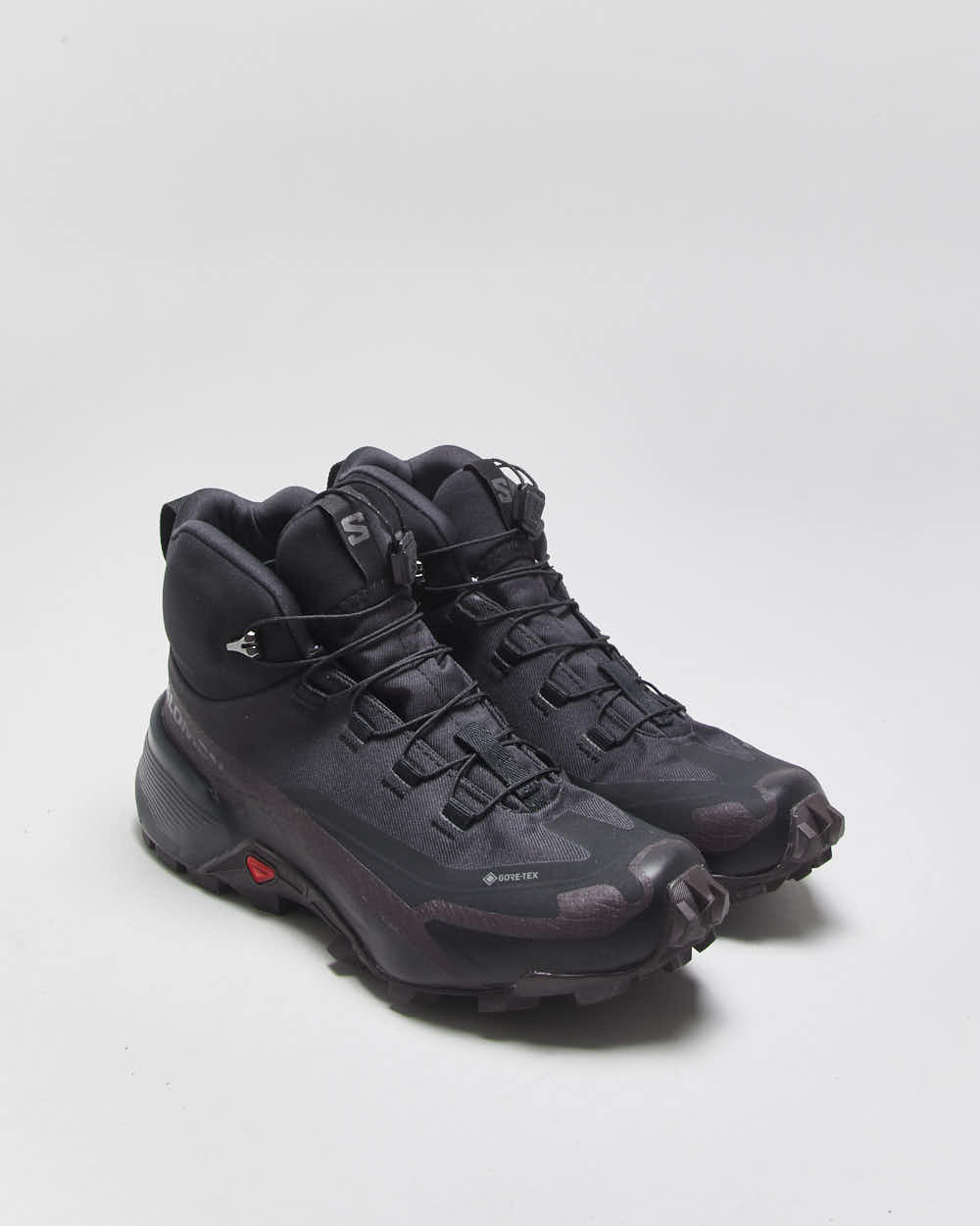 DS 2022 Salomon Cross Hike 2 GTX Mid Black/Plum Women's Gore-Tex Hiking Boots - UK4.5