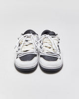 DS 2021 Nike SB Dunk Low Custom 'Dust' Deconstructed Lace Fog Grey Women's Leather Trainers - UK3