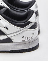 DS 2021 Nike SB Dunk Low Custom 'Dust' Deconstructed Lace Fog Grey Women's Leather Trainers - UK3