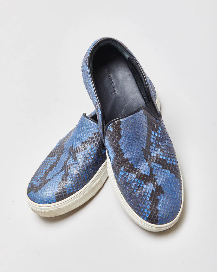 SS2016 Celine Python Women's Slip-On Trainers - UK6