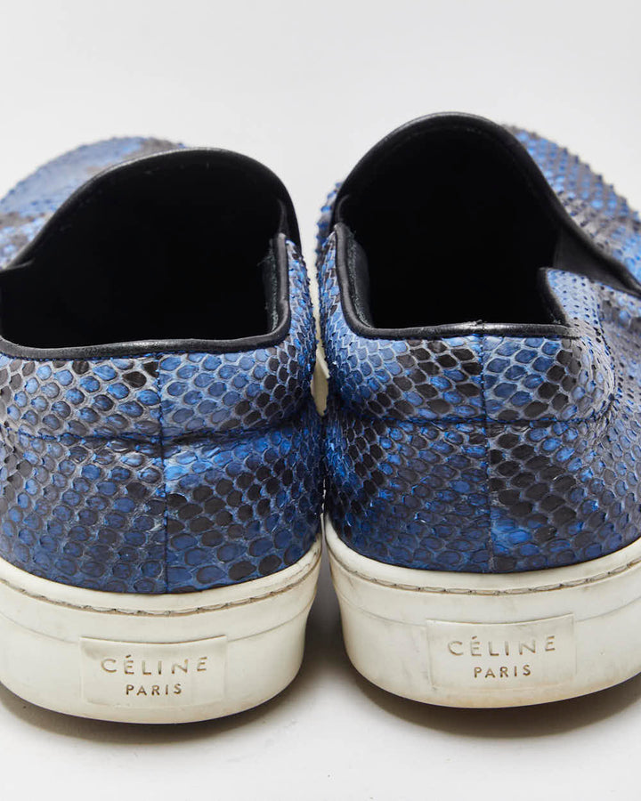 SS2016 Celine Python Women's Slip-On Trainers - UK6