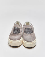 Kenzo Tiger Grey Suede Women's Platform Slip-On Trainers - UK5