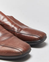 Vintage Y2K 00s Prada Luna Rossa Women's Leather Square-Toe Loafers - UK5.5