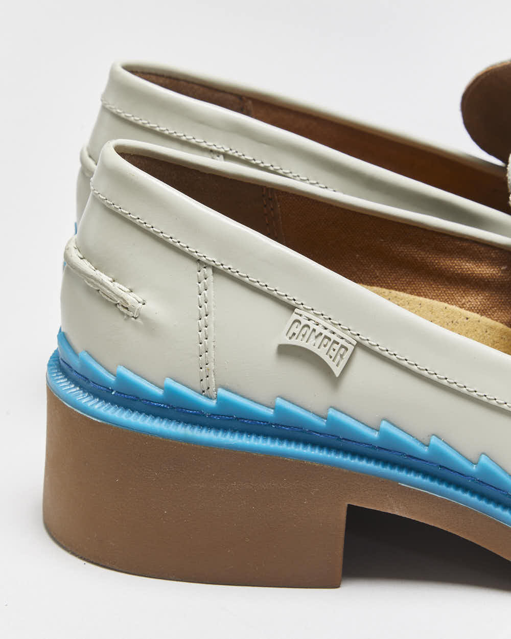 2023 Camper Women's Leather 'Taylor' Heeled Loafers - UK7