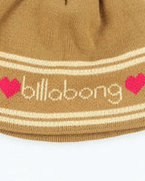 Vintage Y2K Billabong Heart Graphic Toque Beanie - OS