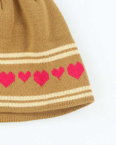 Vintage Y2K Billabong Heart Graphic Toque Beanie - OS
