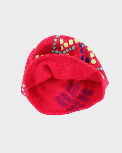 Vintage Columbia Patterned Skull Toque Beanie - OS
