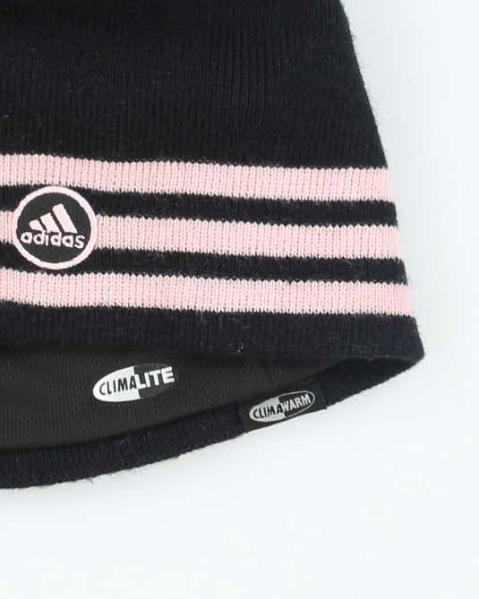 Vintage Adidas Striped Skull Toque Beanie - OS