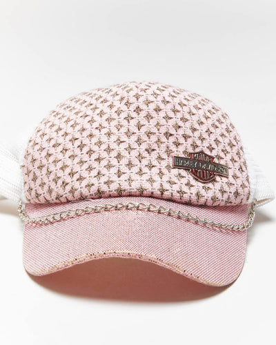 Vintage Y2k 00s Harley Davidson Sparkly Trucker Hat- OS