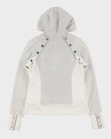 Lululemon Women's Herringbone Two-Tone Heavyweight Special Edition 'Scuba' Detachable Full-Zip Hoodie - S