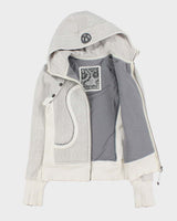Lululemon Women's Herringbone Two-Tone Heavyweight Special Edition 'Scuba' Detachable Full-Zip Hoodie - S