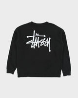 Vintage Stussy Women's Stock Logo Made In USA Crewneck Sweatshirt - S