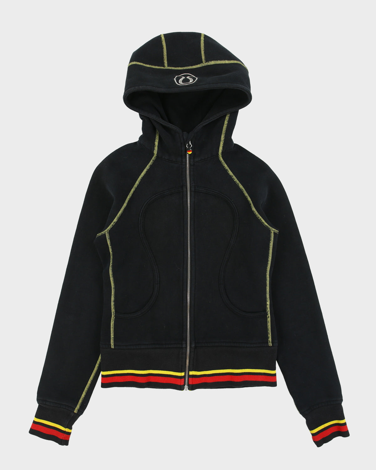 Vintage Lululemon Women's '2010 Winter Olympics Loophole Collection' Team Germany Heavyweight Zip-Up Scuba Hoodie - XS
