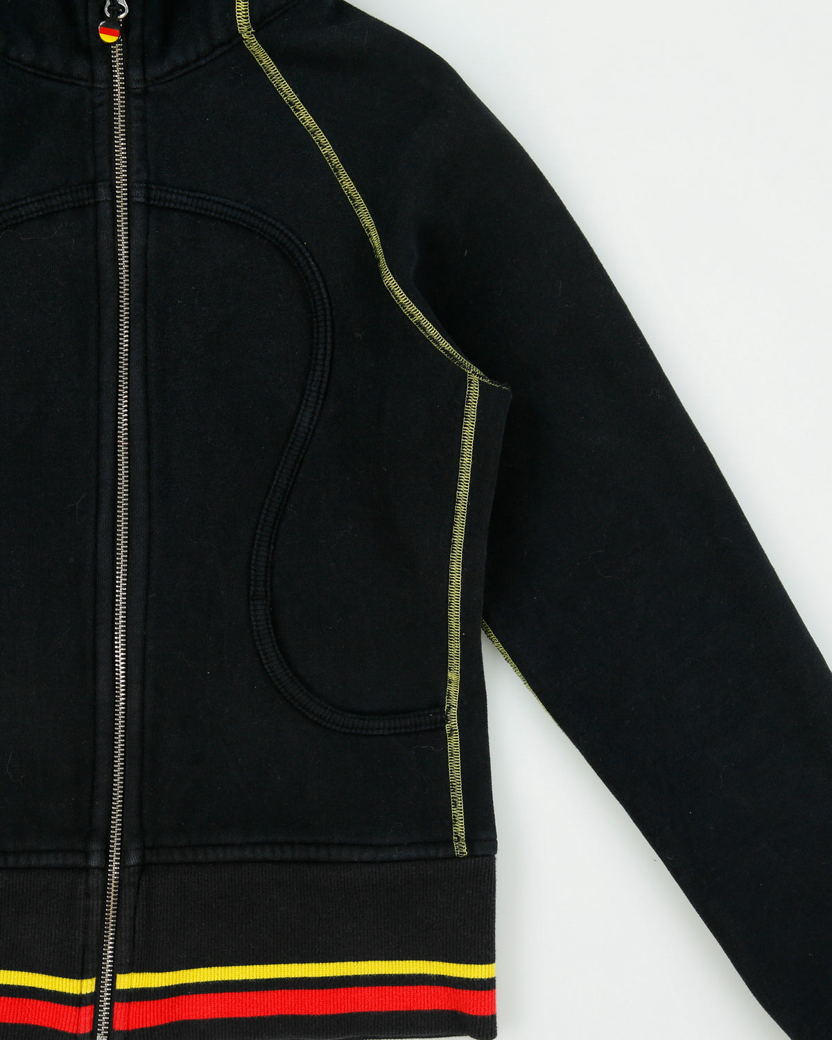 Vintage Lululemon Women's '2010 Winter Olympics Loophole Collection' Team Germany Heavyweight Zip-Up Scuba Hoodie - XS